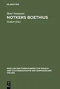 E-Book (pdf) Notkers Boethius von Hans Naumann