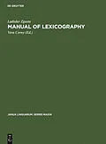 E-Book (pdf) Manual of lexicography von Ladislav Zgusta