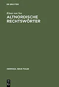 E-Book (pdf) Altnordische Rechtswörter von Klaus von See