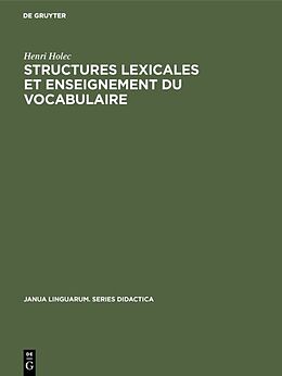 E-Book (pdf) Structures lexicales et enseignement du vocabulaire von Henri Holec