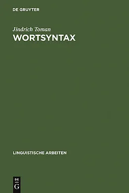 E-Book (pdf) Wortsyntax von Jindrich Toman