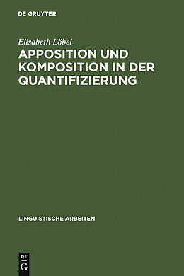 E-Book (pdf) Apposition und Komposition in der Quantifizierung von Elisabeth Löbel