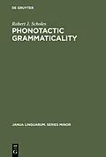 PDF Phonotactic grammaticality von Robert J. Scholes