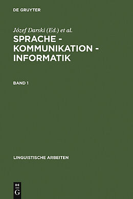 E-Book (pdf) Sprache  Kommunikation  Informatik / Sprache  Kommunikation  Informatik. Band 1 von 