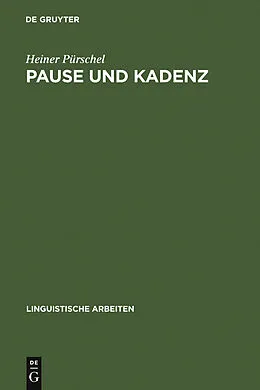 E-Book (pdf) Pause und Kadenz von Heiner Pürschel