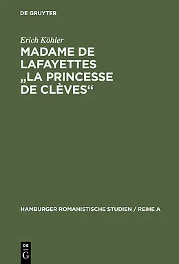 E-Book (pdf) Madame de Lafayettes "La Princesse de Clèves" von Erich Köhler