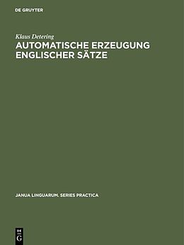 E-Book (pdf) Automatische Erzeugung englischer Sätze von Klaus Detering