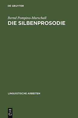 E-Book (pdf) Die Silbenprosodie von Bernd Pompino-Marschall