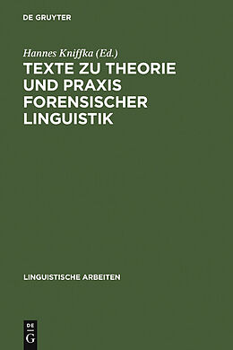 E-Book (pdf) Texte zu Theorie und Praxis forensischer Linguistik von 