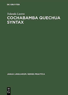 E-Book (pdf) Cochabamba Quechua Syntax von Yolanda Lastra