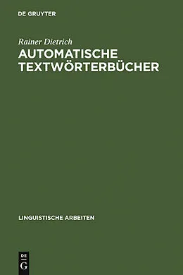 E-Book (pdf) Automatische Textwörterbücher von Rainer Dietrich
