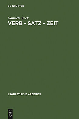 E-Book (pdf) Verb  Satz  Zeit von Gabriele Beck