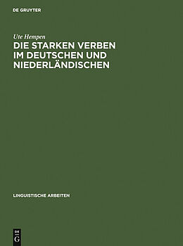 E-Book (pdf) Die starken Verben im Deutschen und Niederländischen von Ute Hempen