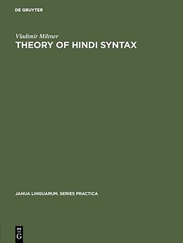eBook (pdf) Theory of Hindi syntax de Vladimír Miltner