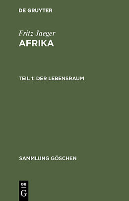 E-Book (pdf) Fritz Jaeger: Afrika / Der Lebensraum von Fritz Jaeger