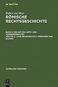 E-Book (pdf) Das Privatrechte I: Personen und Sachen von Robert Von Mayr