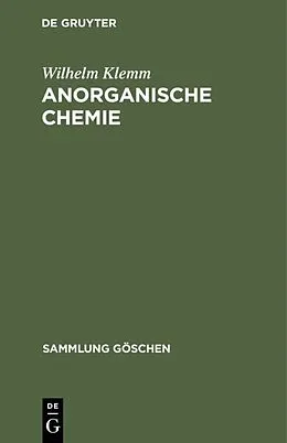 PDF Anorganische Chemie von Wilhelm Klemm