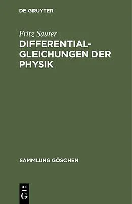 E-Book (pdf) Differentialgleichungen der Physik von Fritz Sauter