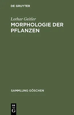 PDF Morphologie der Pflanzen von Lothar Geitler