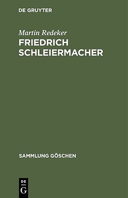 E-Book (pdf) Friedrich Schleiermacher von Martin Redeker