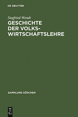 E-Book (pdf) Geschichte der Volkswirtschaftslehre von Siegfried Wendt