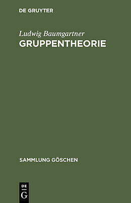 E-Book (pdf) Gruppentheorie von Ludwig Baumgartner