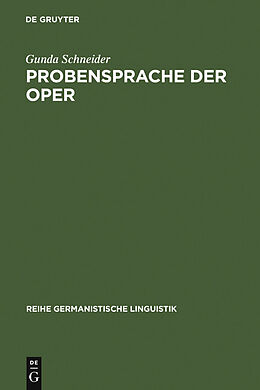 E-Book (pdf) Probensprache der Oper von Gunda Schneider