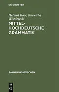 E-Book (pdf) Mittelhochdeutsche Grammatik von Helmut Boor, Roswitha Wisniewski