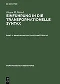 E-Book (pdf) Anwendung auf das Französische von Jürgen M. Meisel