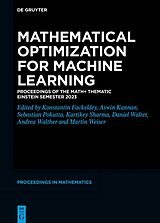 Livre Relié Mathematical Optimization for Machine Learning de 