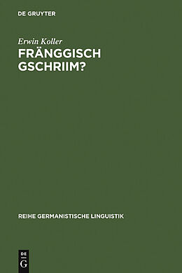 E-Book (pdf) Fränggisch gschriim? von Erwin Koller