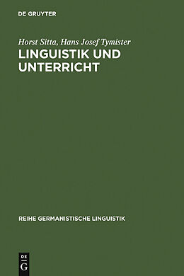 E-Book (pdf) Linguistik und Unterricht von Horst Sitta, Hans Josef Tymister