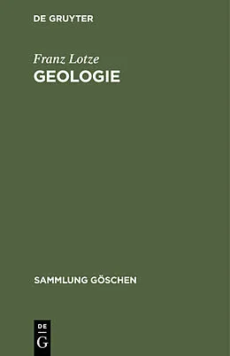 PDF Geologie von Franz Lotze