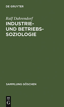 E-Book (pdf) Industrie- und Betriebssoziologie von Ralf Dahrendorf