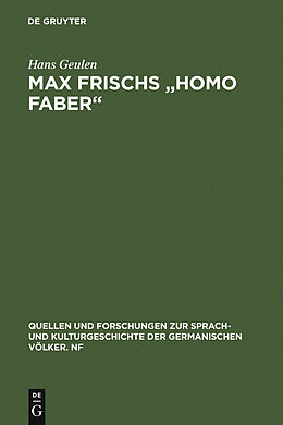 E-Book (pdf) Max Frischs &quot;Homo faber&quot; von Hans Geulen