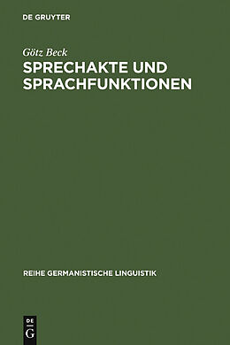 E-Book (pdf) Sprechakte und Sprachfunktionen von Götz Beck