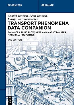 Couverture cartonnée Transport Phenomena Data Companion de Camiel Janssen, Léon Janssen