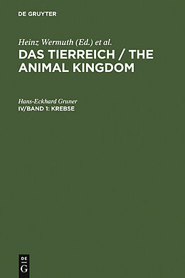 E-Book (pdf) Das Tierreich / The Animal Kingdom / Krebse von Hans-Eckhard Gruner