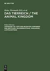 PDF Liste der rezenten Amphibien und Reptilien: Helodermatidae, Varanidae, Lanthanotidae von Robert Mertens