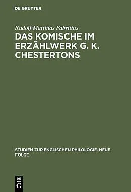 PDF Das Komische im Erzählwerk G. K. Chestertons von Rudolf Matthias Fabritius