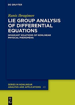 Livre Relié Lie Group Analysis of Differential Equations de Ranis Ibragimov