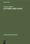 PDF Luther und Kant von Theodor Siegfried