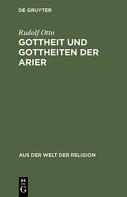 E-Book (pdf) Gottheit und Gottheiten der Arier von Rudolf Otto
