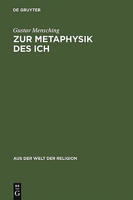 E-Book (pdf) Zur Metaphysik des Ich von Gustav Mensching