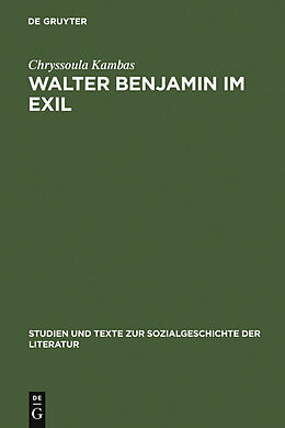 E-Book (pdf) Walter Benjamin im Exil von Chryssoula Kambas