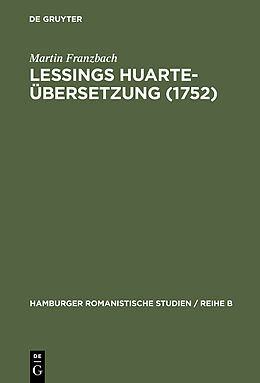 E-Book (pdf) Lessings Huarte-Übersetzung (1752) von Martin Franzbach