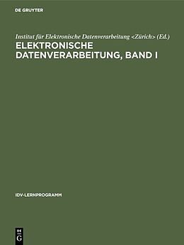 E-Book (pdf) Elektronische Datenverarbeitung, Band I von 