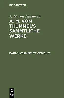 E-Book (pdf) Vermischte Gedichte von A. M. von Thümmels