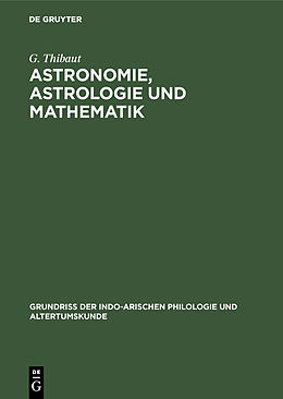 E-Book (pdf) Astronomie, Astrologie und Mathematik von G. Thibaut