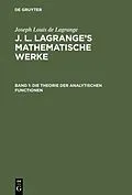 E-Book (pdf) Die Theorie der analytischen Functionen von J. L. Lagrange